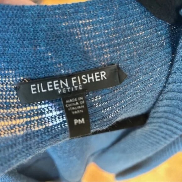 Eileen Fisher Open Front Wool Cardigan - Picture 3 of 3